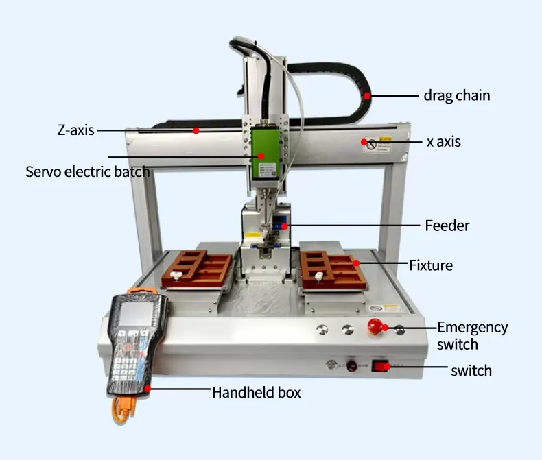 3 Axis Automatic Screw Fastening Machine with Double Platform