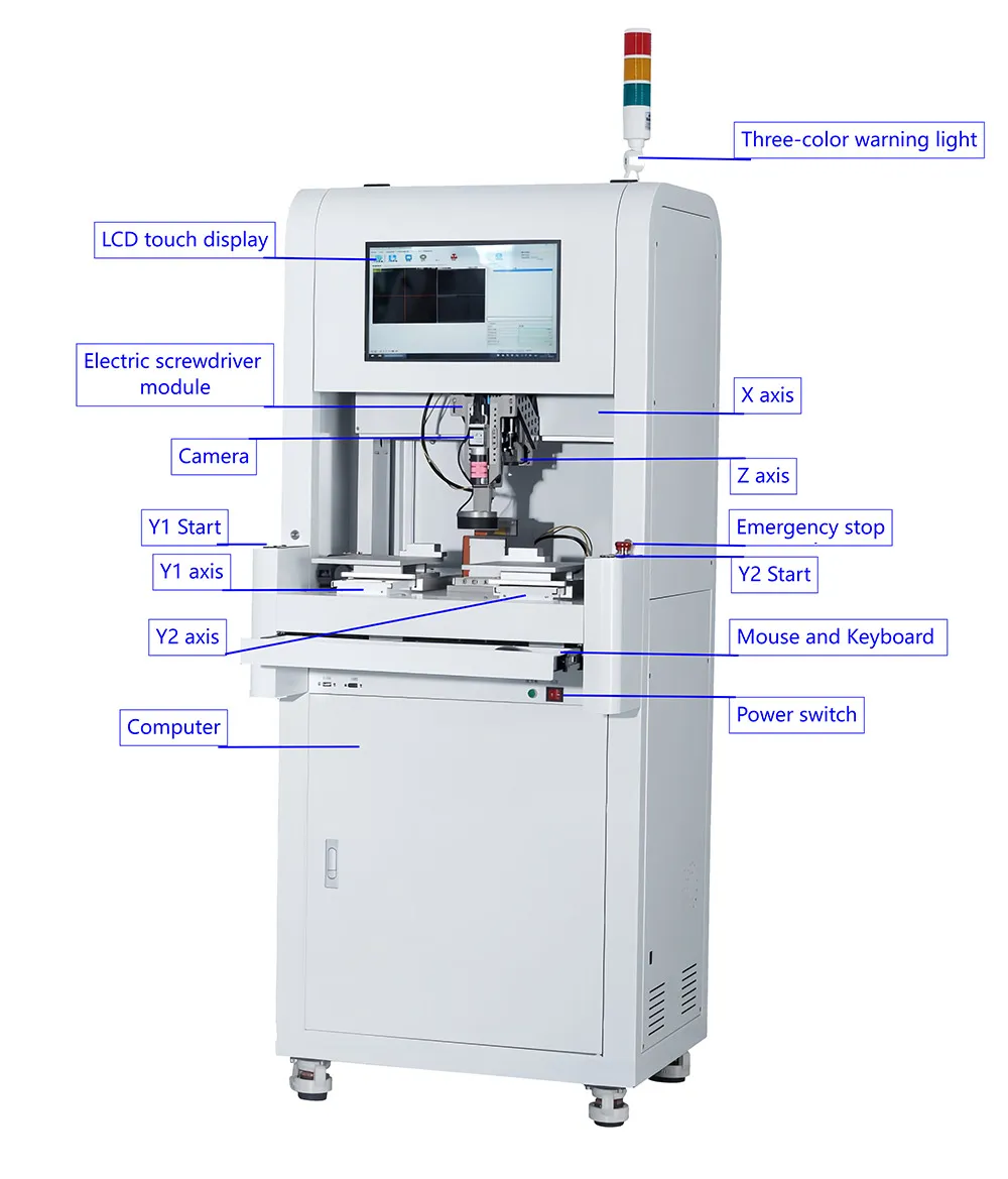 4 Axis Automatic Screw Fitting Machine with CCD Visual